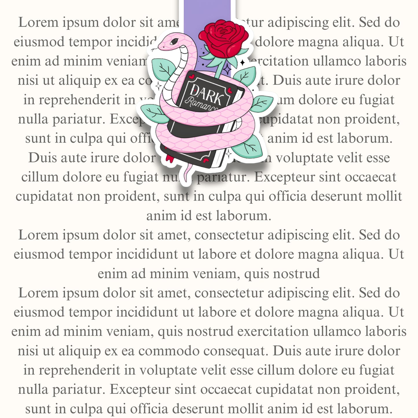 Dark Romance Snake & Rose