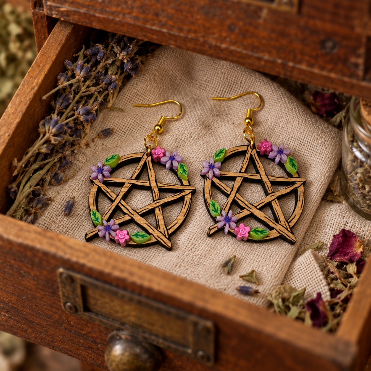 Floral Pentagram