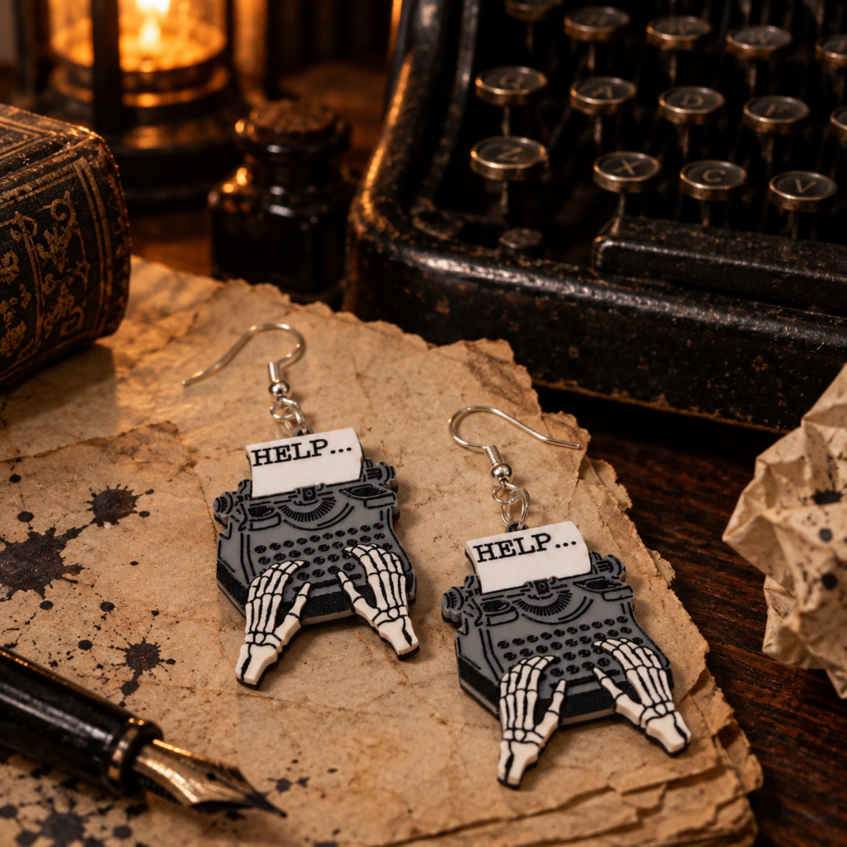 Skeleton Typewriter