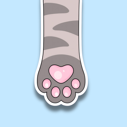 Gray Tabby Cat Paw