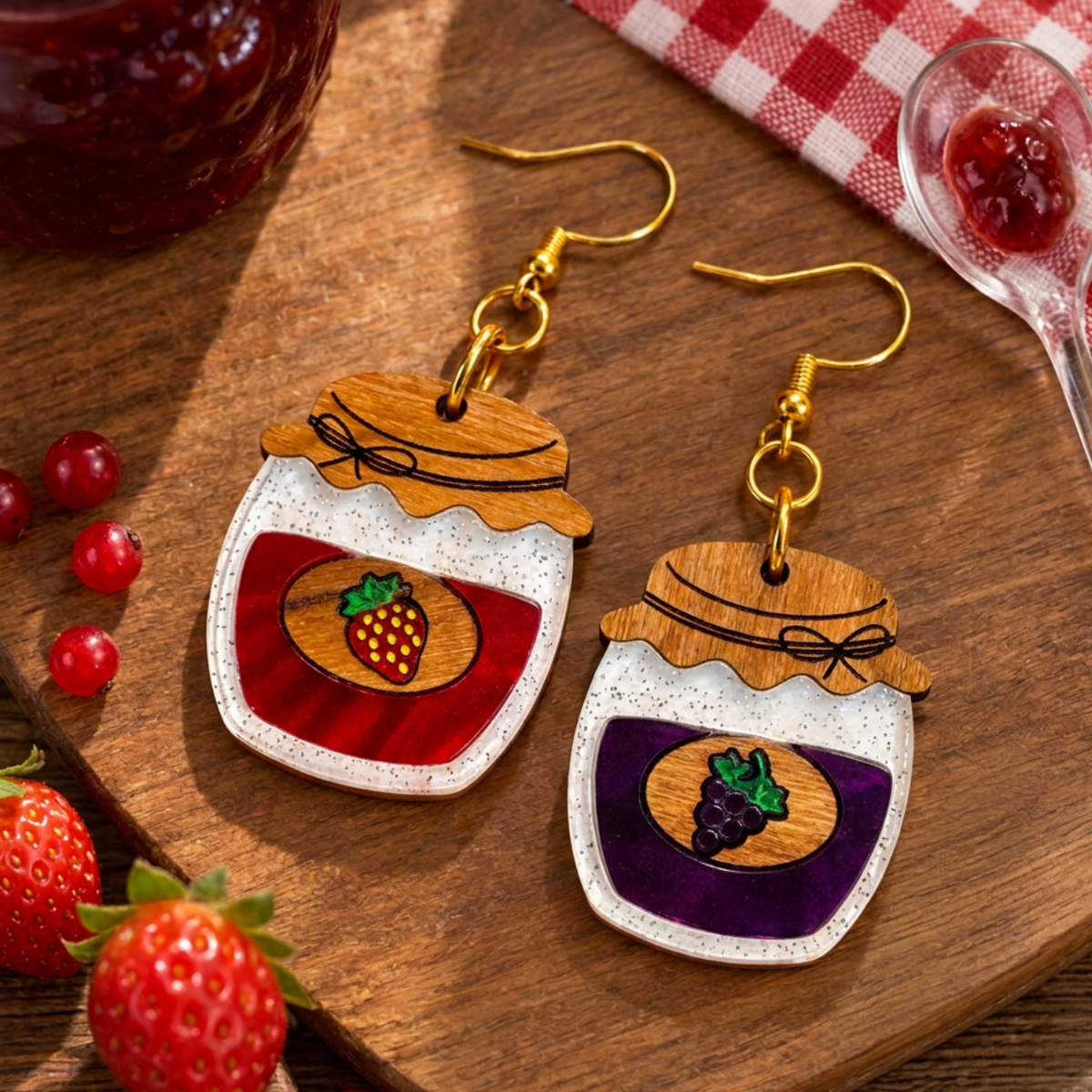 Strawberry & Grape Jam Jar
