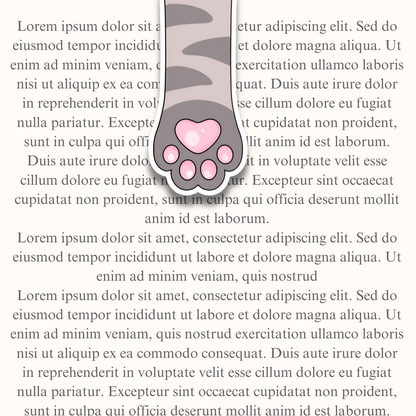 Gray Tabby Cat Paw
