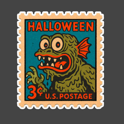 Lockness Monster Stamp