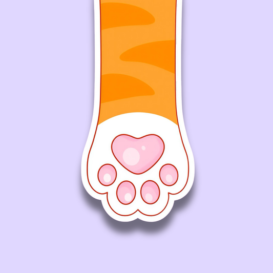 Orange Tabby Cat Paw