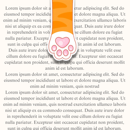 Orange Tabby Cat Paw