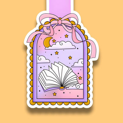 Cloudy Starry Open Book