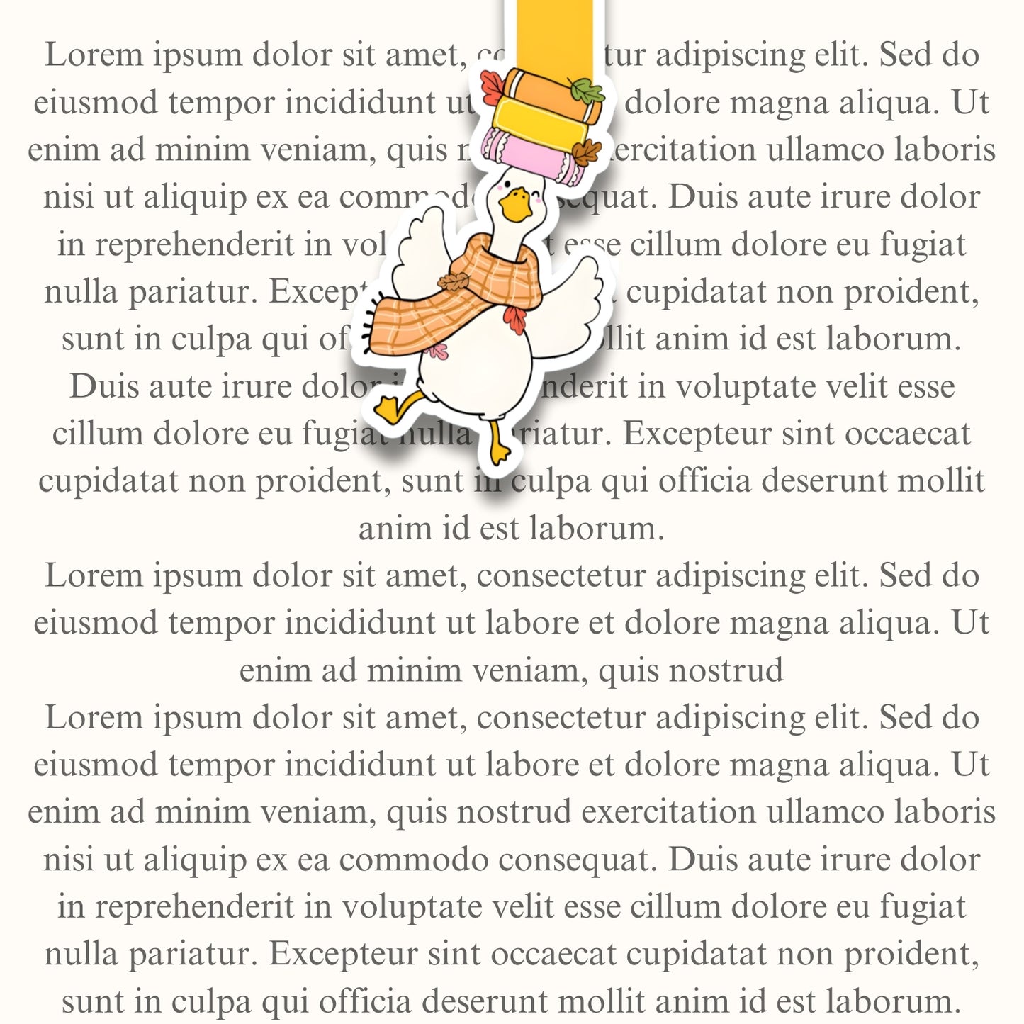 Balancing Duck with Books