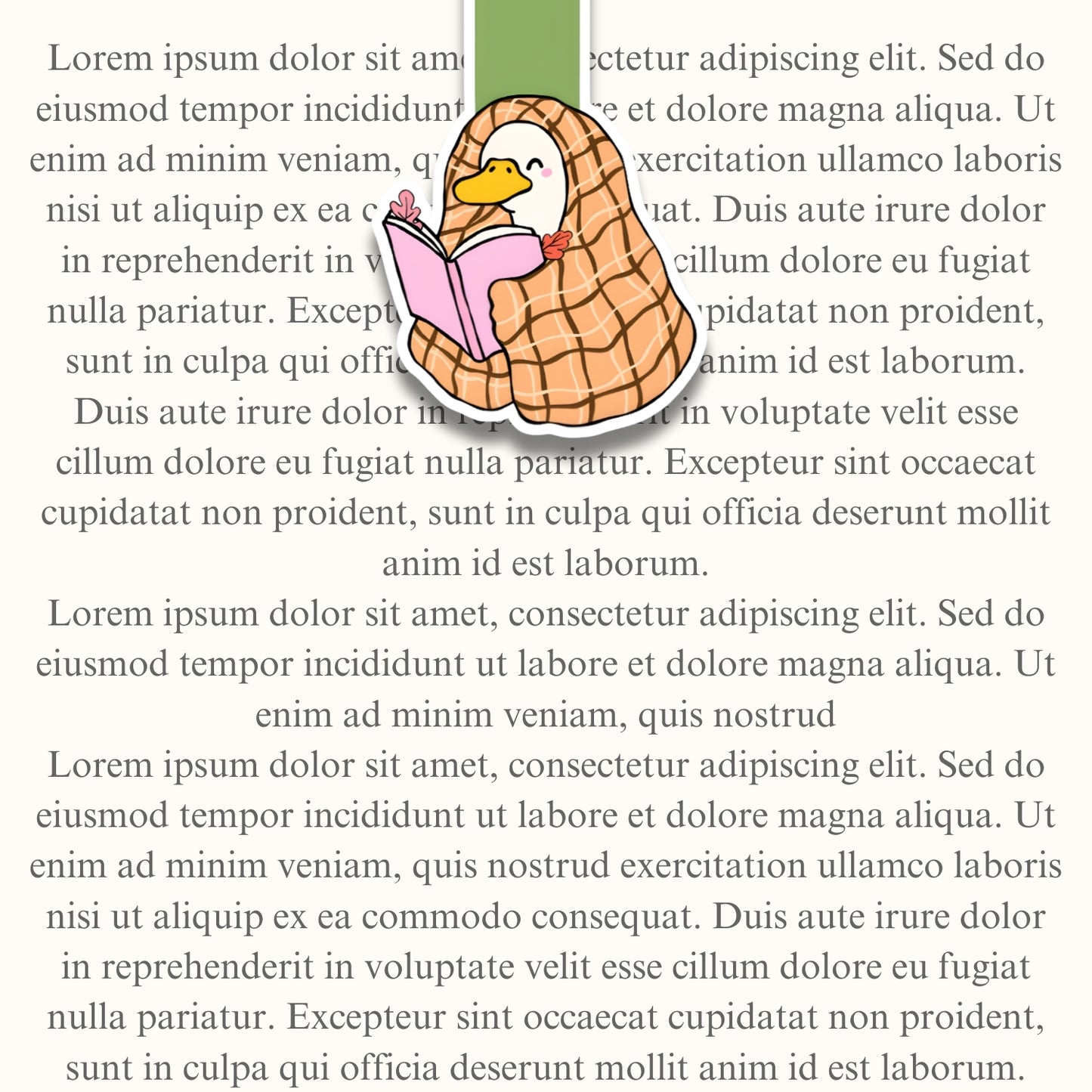 Blanket Snuggled Duck