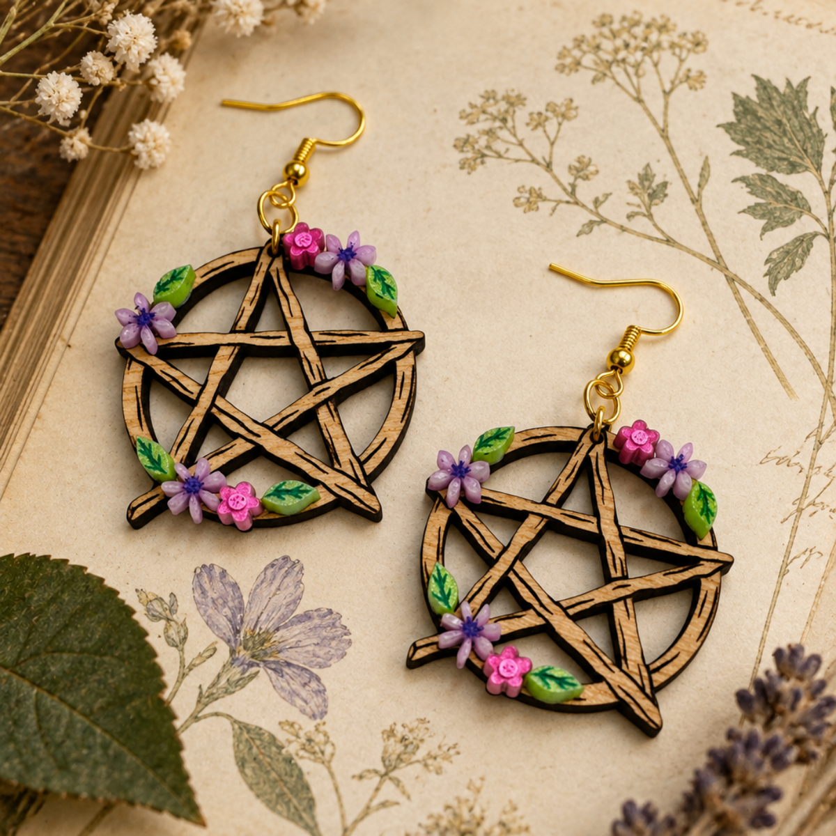 Floral Pentagram