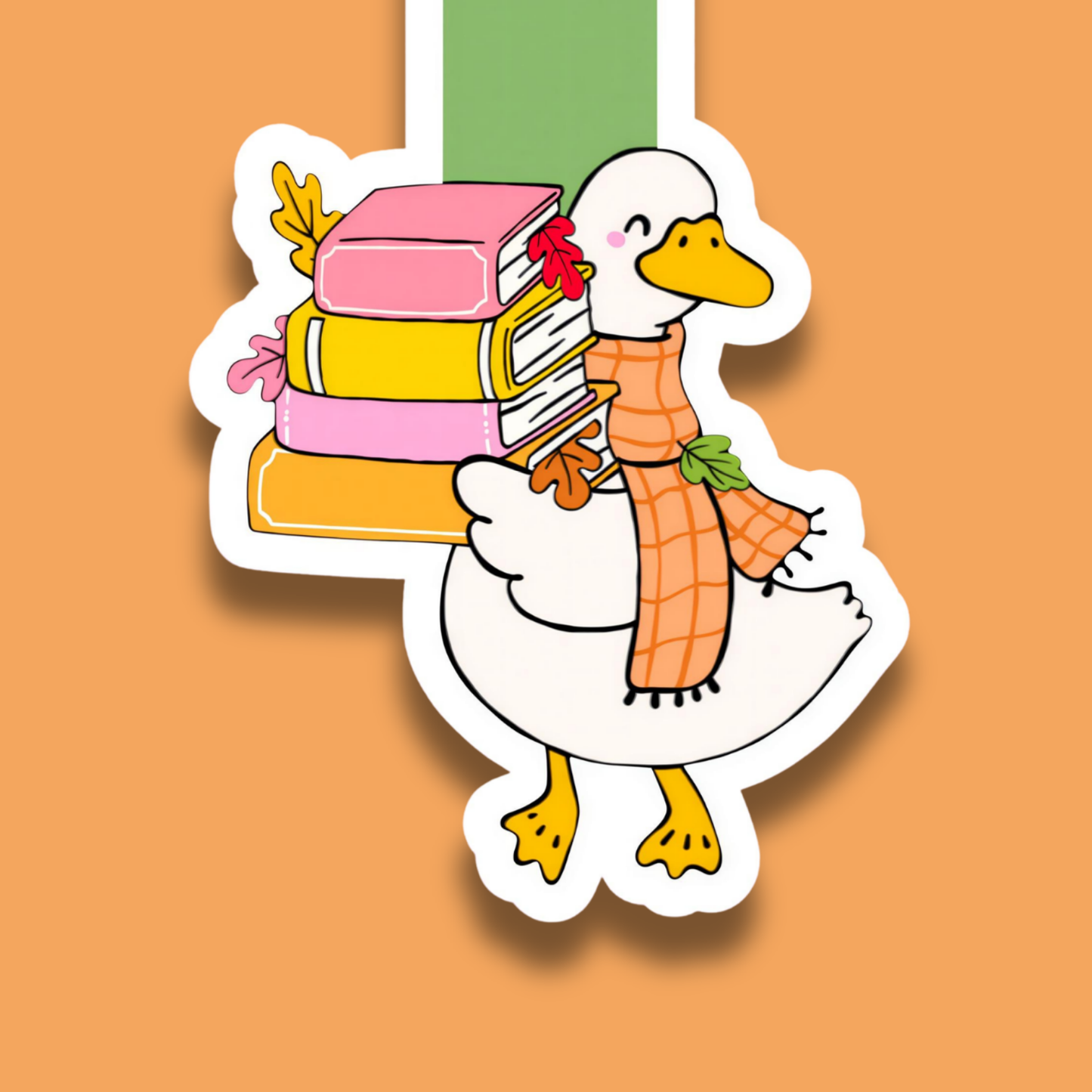 Fall Duck with Books