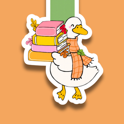 Fall Duck with Books