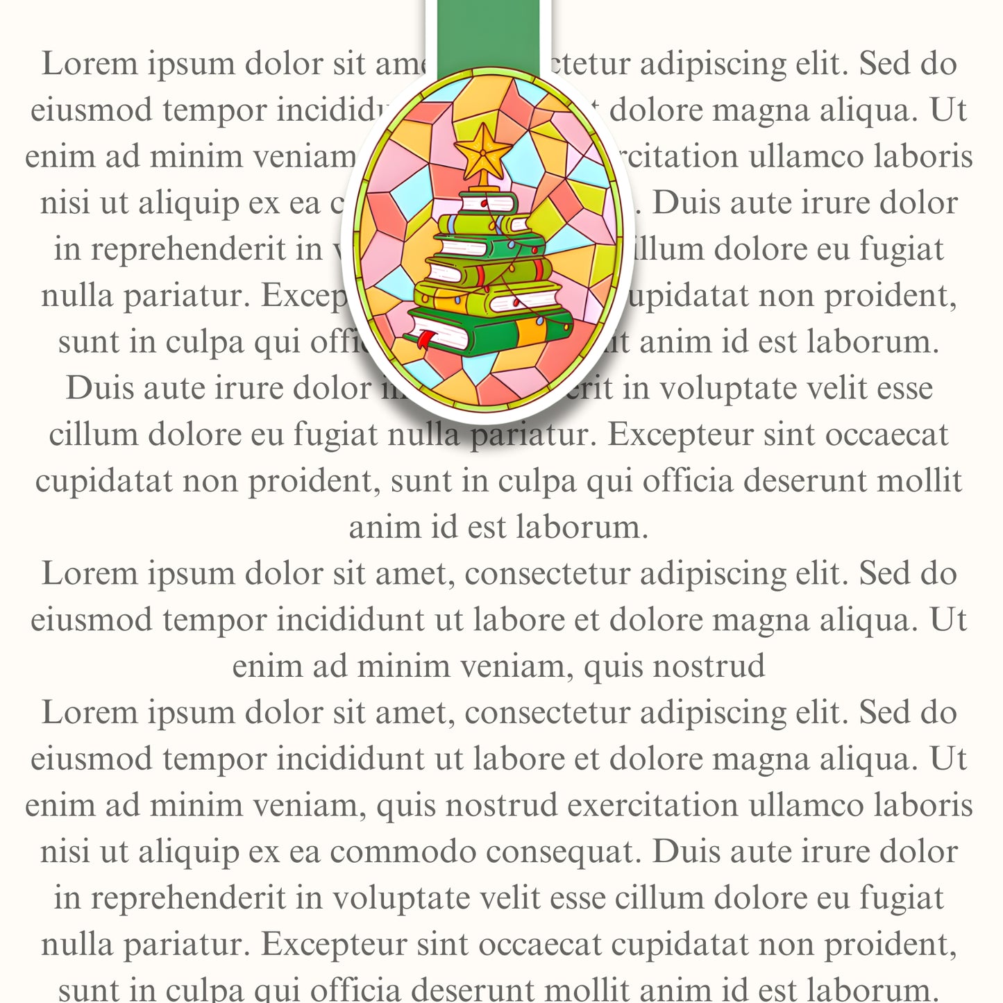 Stained Glass Book Tree