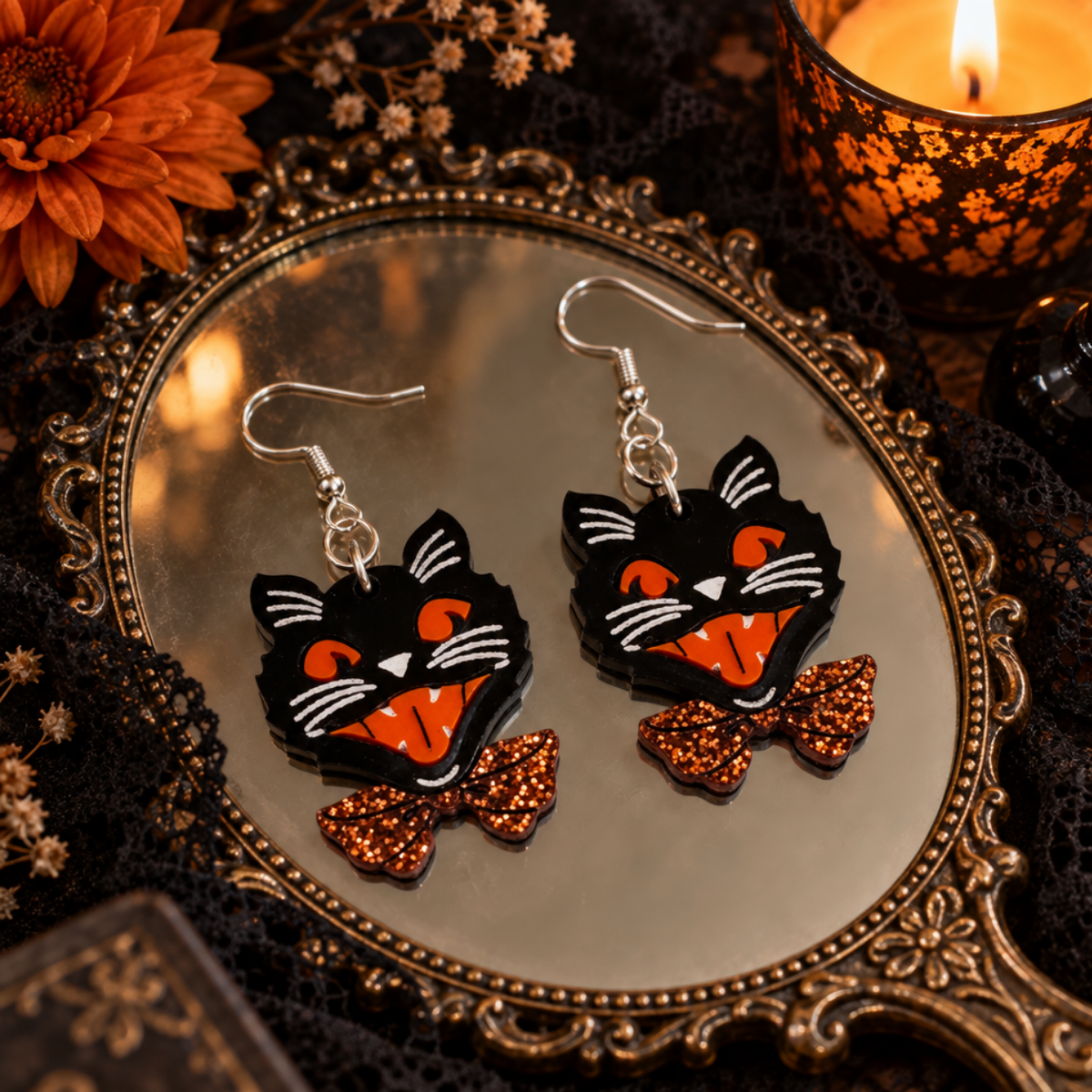Vintage Halloween Black Cat