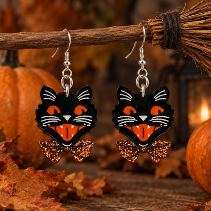 Vintage Halloween Black Cat