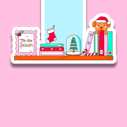 Christmas Bookshelf