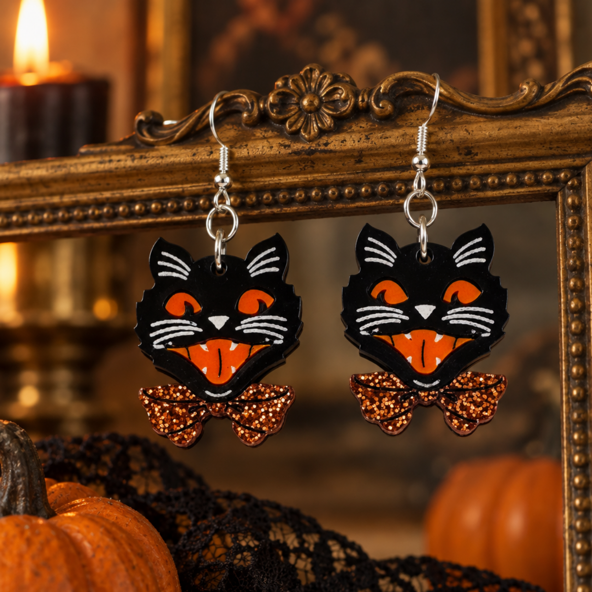 Vintage Halloween Black Cat