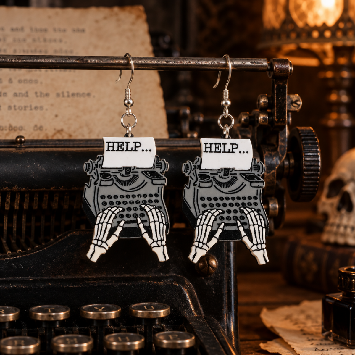 Skeleton Typewriter
