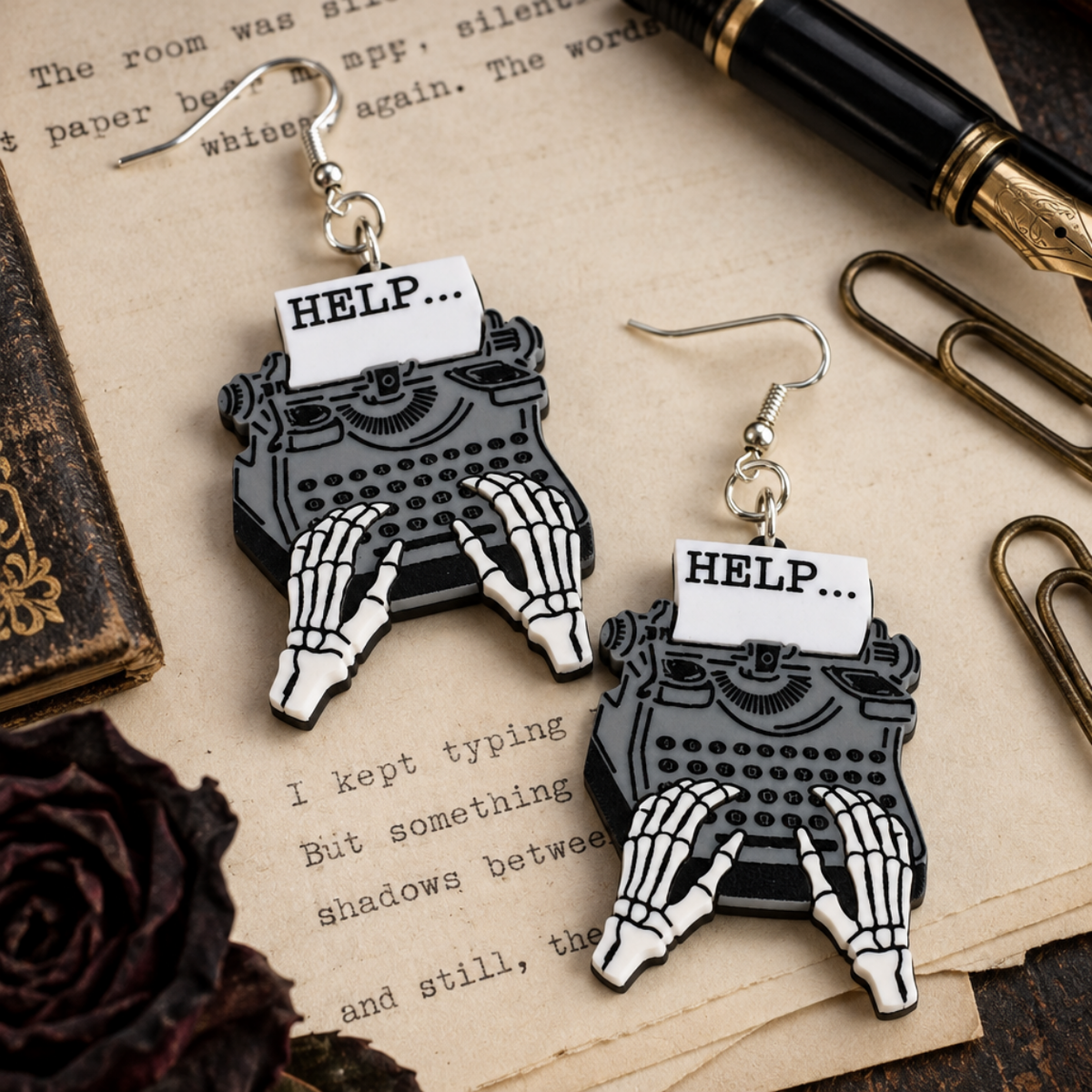 Skeleton Typewriter