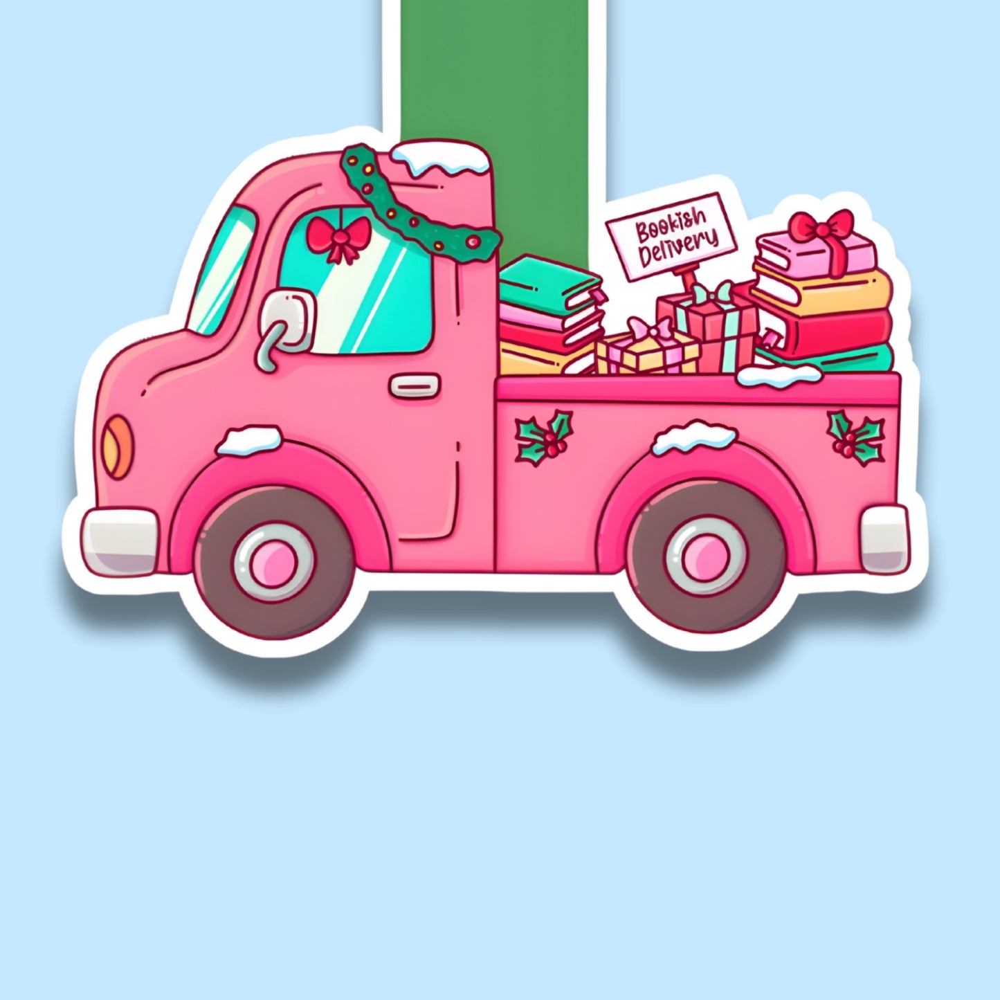 Christmas Book Truck