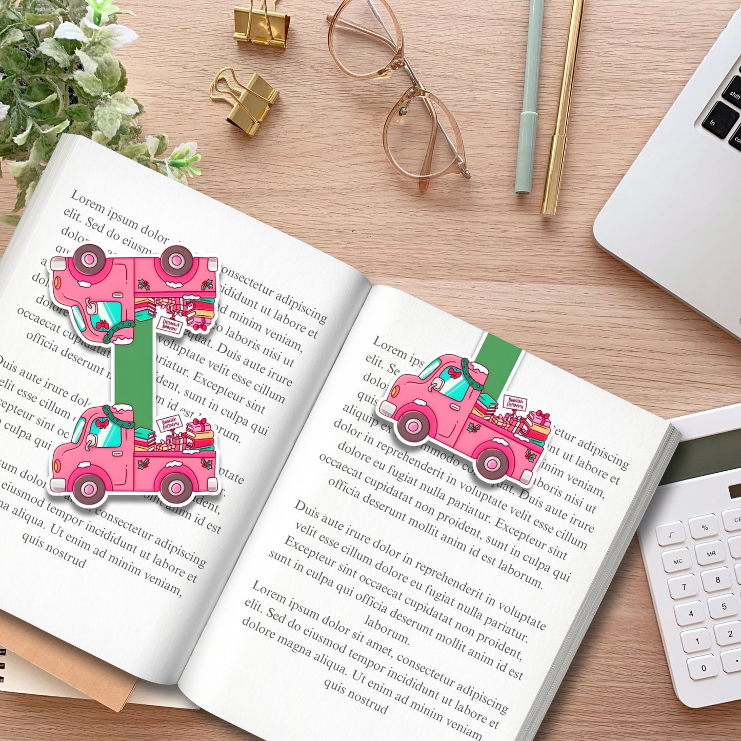 Christmas Book Truck