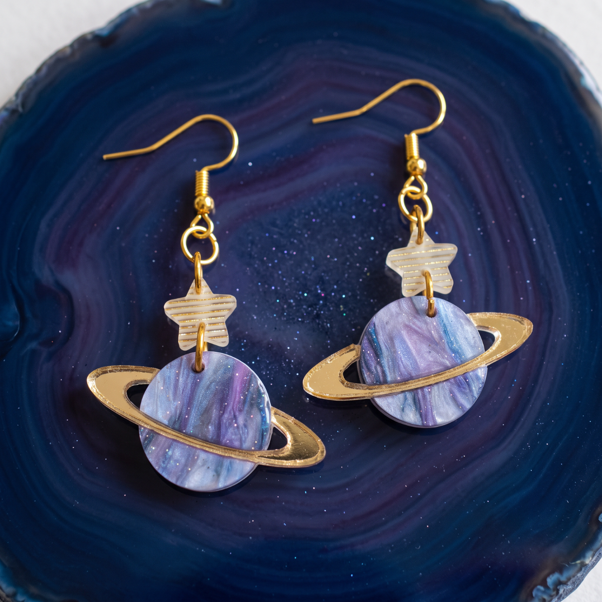 Purple Saturn & Star