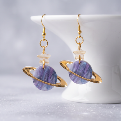 Purple Saturn & Star