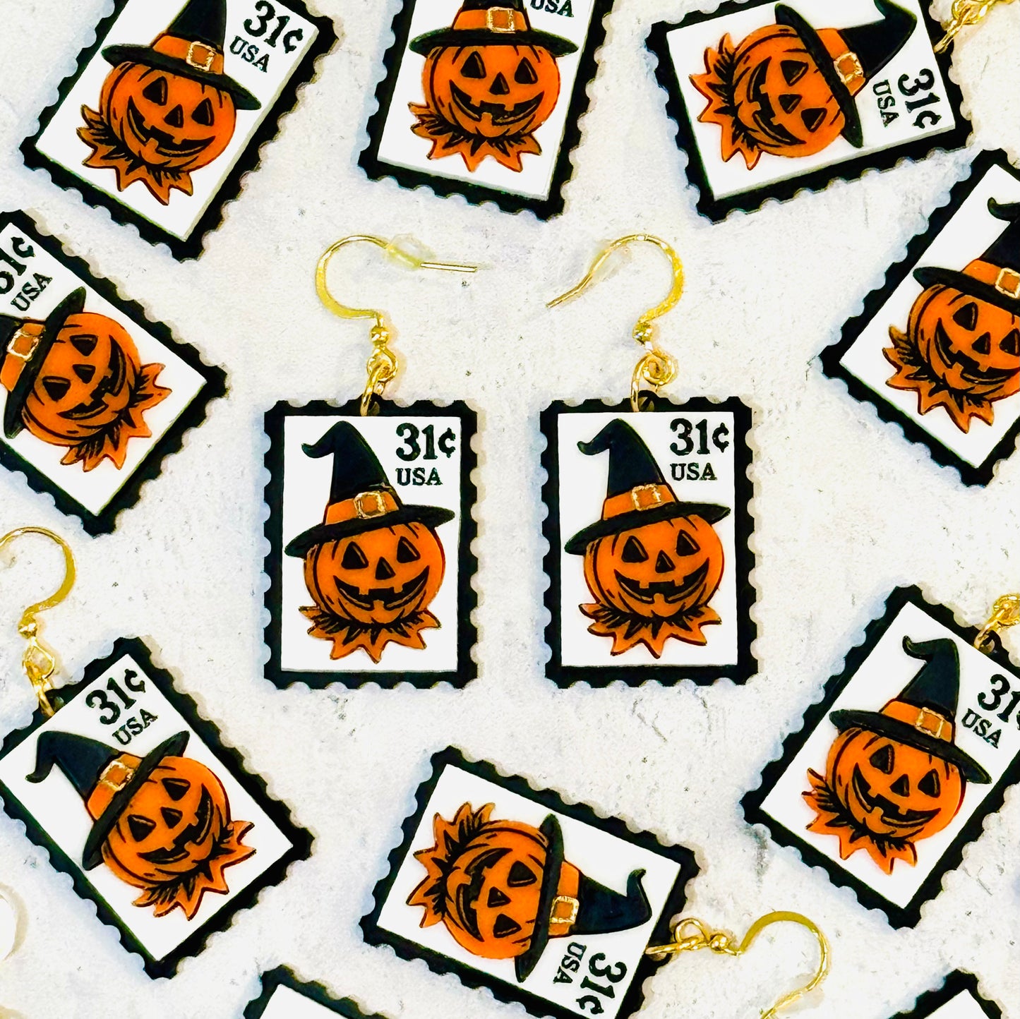 Halloween stamp Earring