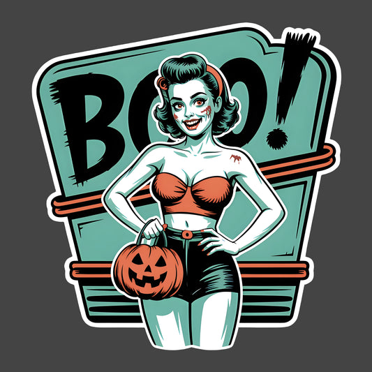 Vintage Zombie Girl